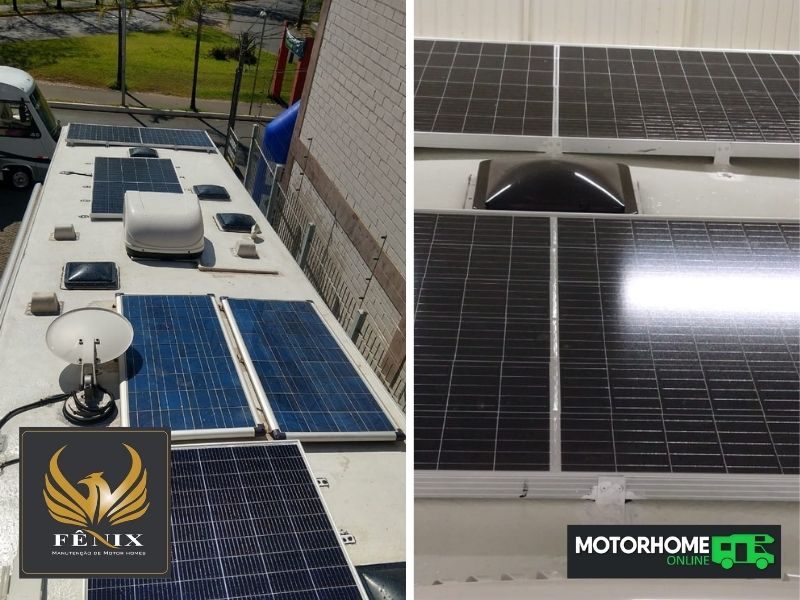 Painel solar para motorhome