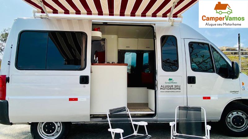 Aluguel de Motorhomes e barracas de teto