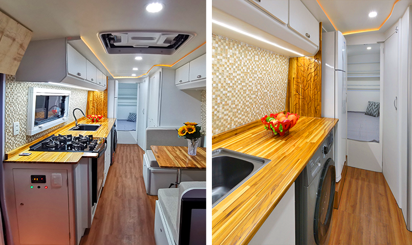 Montagem de Motorhome Luxo Personalizado